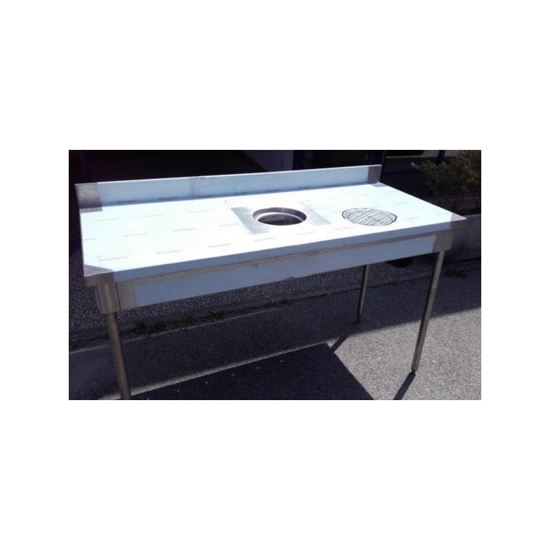 Table inox avec TVO