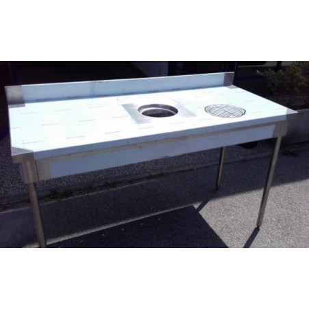 Table inox avec TVO