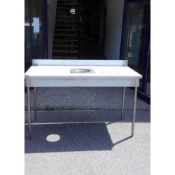 Table inox avec TVO