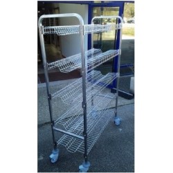 Chariot de stockage et égouttage