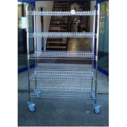 Chariot de stockage et égouttage