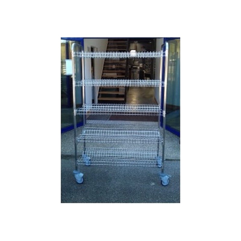 Chariot de stockage et égouttage