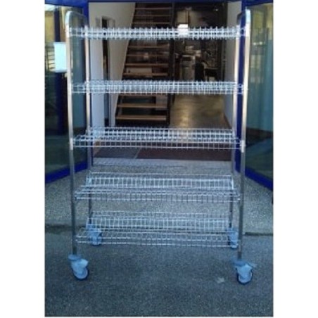 Chariot de stockage et égouttage