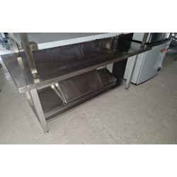 Table inox basse 175 cm