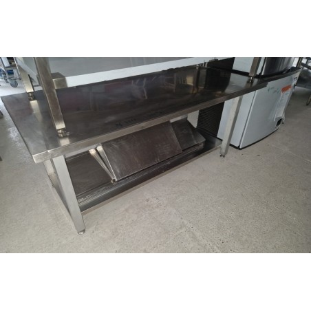 Table inox basse 175 cm