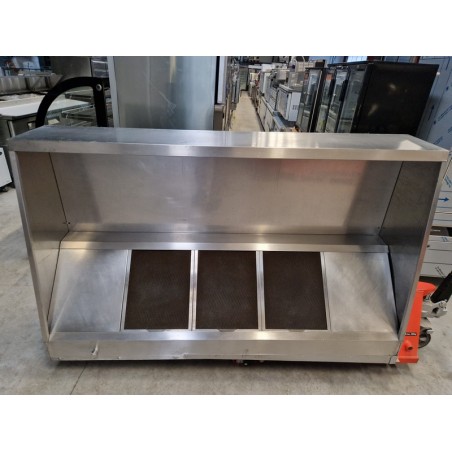 Hotte inox complète