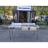 Plonge inox 2 bacs 1 égouttoir
