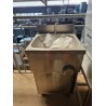 Lave mains inox commande au genou sur placard