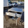 Meuble inox sur roulettes