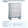 Conteneur à déchets ouverture 2/3