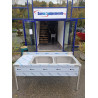 Plonge inox 2 bacs 1 égouttoir