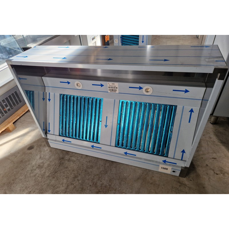 Hotte inox 1m50 sans moteur