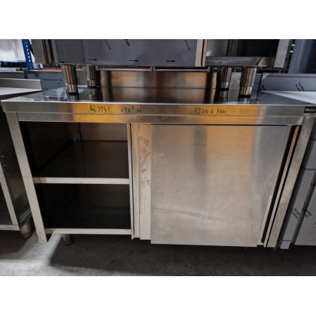 Meuble bas inox 1m20