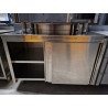 Meuble bas inox 1m20