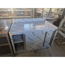 Meuble bas inox 1m20