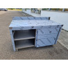 Meuble bas inox 1m40