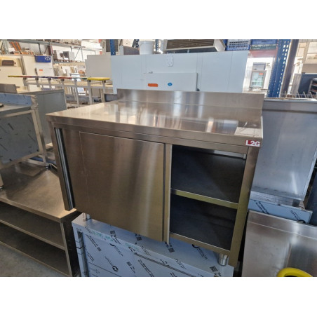 Meuble bas inox 1m20