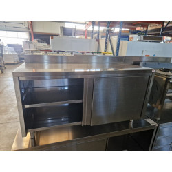 Meuble bas inox 1m60