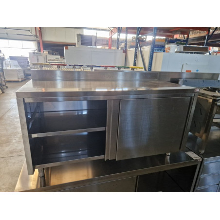 Meuble bas inox 1m60