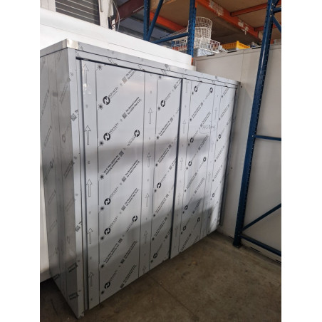 Armoire inox 200cm portes coulissantes