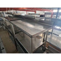 Table inox 140 cm