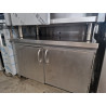 Meuble support bas inox 1m hauteur 70cm