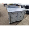 Meuble bas inox 1m sur roulettes