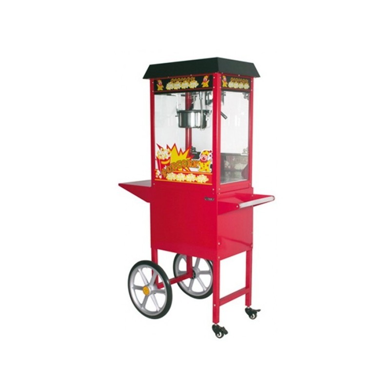 Machine à pop corn sur chariot