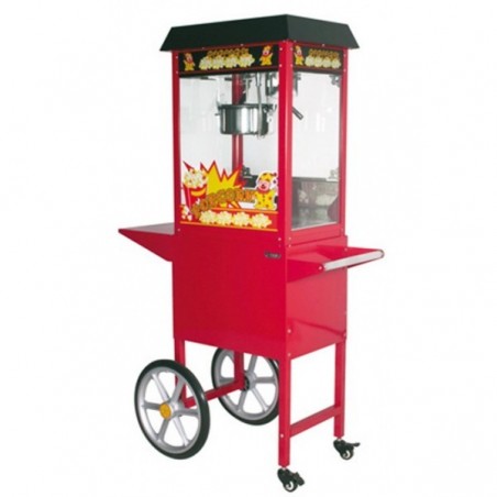 Machine à pop corn sur chariot