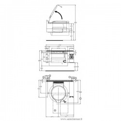 Marmite suspendue gaz 200 L