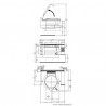 Marmite suspendue gaz 200 L